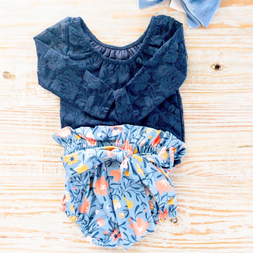 Floral Tie Bloomers